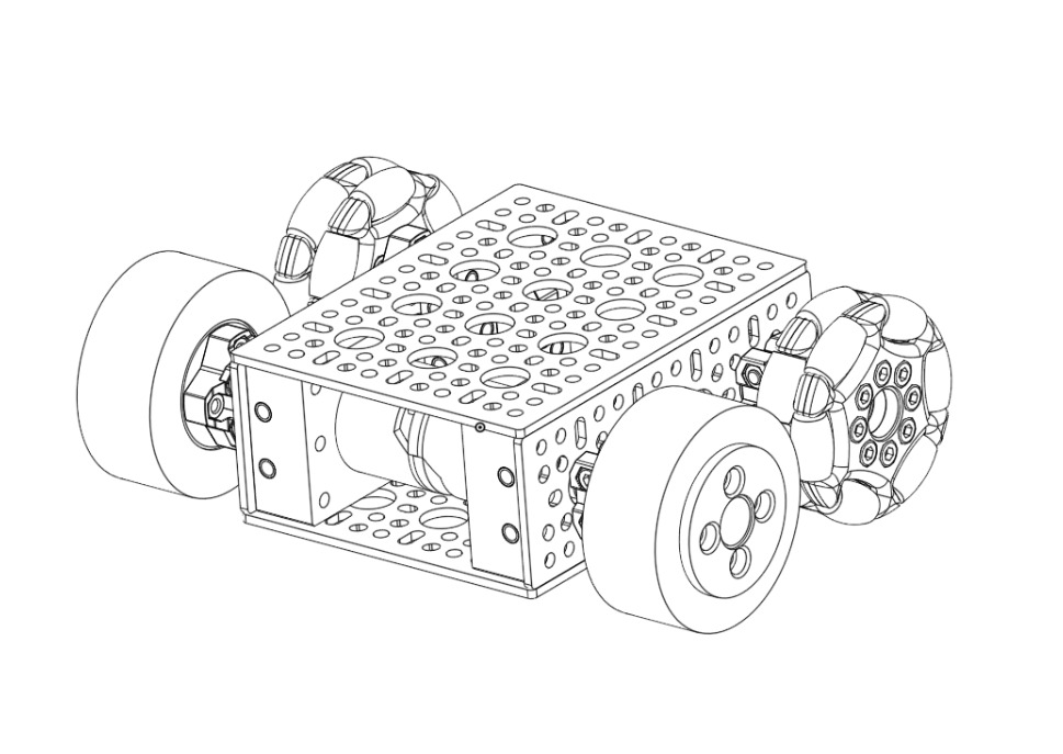 Omni tekerli robot